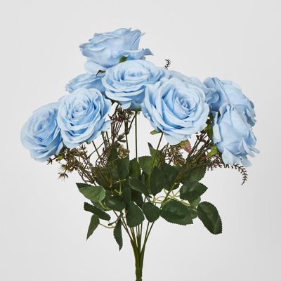 Rose Bouquet x 9 Blue