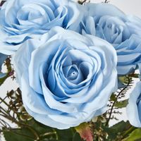 Rose Bouquet x 9 Blue