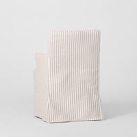 Slip Cover Only - Clifton Dining Chair W/Arms Beige Stripe