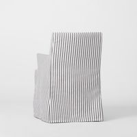 Slip Cover Only - Clifton Dining Chair W/Arms Blue Stripe