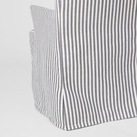 Slip Cover Only - Clifton Dining Chair W/Arms Blue Stripe
