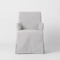 Slip Cover Only - Clifton Dining Chair W/Arms Blue Stripe