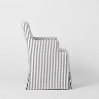 Slip Cover Only - Clifton Dining Chair W/Arms Blue Stripe