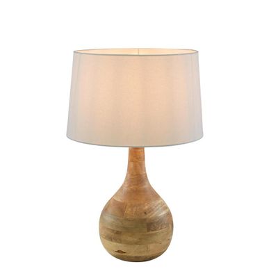 Sarod Table Lamp Base Dark Natural- Base Only