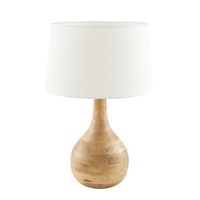 Sarod Table Lamp Base Dark Natural- Base Only