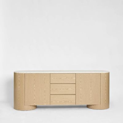 Arlo Sideboard Light Oak & Terrazzo