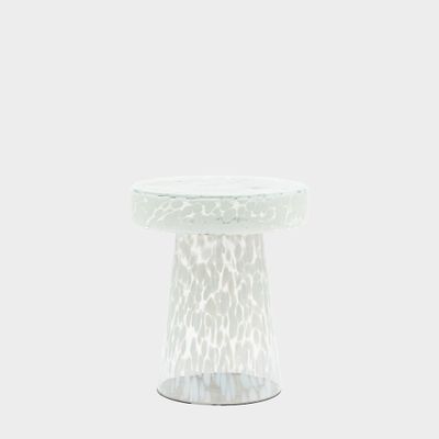Murano Side Table White 395x395x465mm