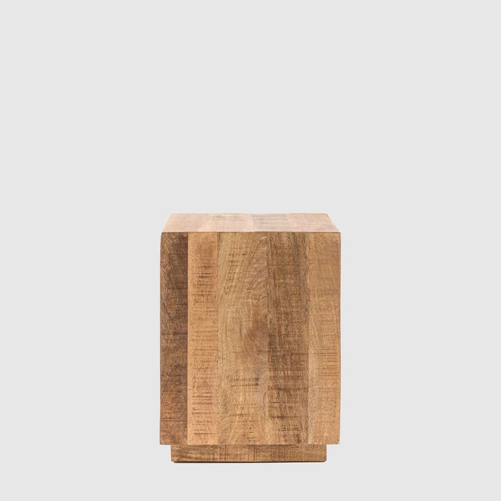Iowa Side Table Natural 400x400x550mm