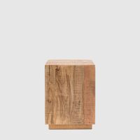 Iowa Side Table Natural 400x400x550mm