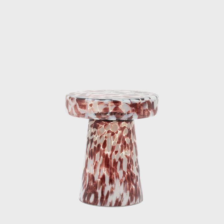 Murano Side Table Leopard 395x395x465mm