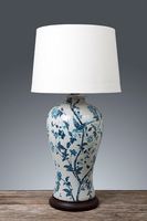 Ashleigh Ceramic Table Lamp Base Blue and White