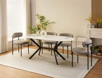 Nola Table White & Black