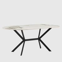 Nola Table White & Black