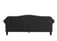 Vaucluse Buttoned 3 Seat Sofa Charcoal W/ Studs