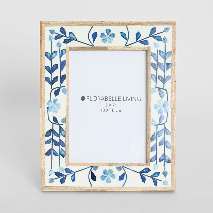 Alaia Bone Inlay Photo Frame 5x7