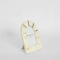 Orla Arch Bone Inlay White Photo Frame 4x6