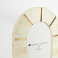 Orla Arch Bone Inlay White Photo Frame 4x6