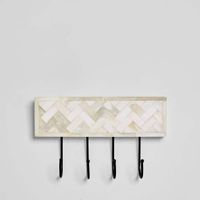 Vada Bone Inlay White Wall Hooks