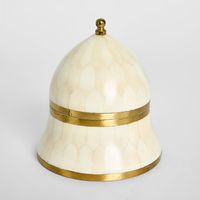 Suki Brass Box Large White
