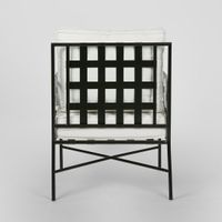 Sheffield Arm Chair Outdoor White Cushions