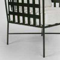 Sheffield Arm Chair Outdoor White Cushions