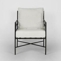 Sheffield Arm Chair Outdoor White Cushions