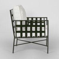 Sheffield Arm Chair Outdoor White Cushions