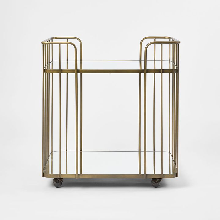 Verna Bronze Bar Cart