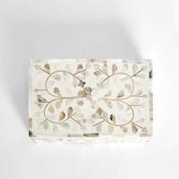 Elena Mother of Pearl Trinket Box White