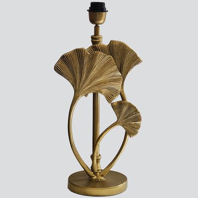 Lotus Leaf Table Lamp Base only Brass