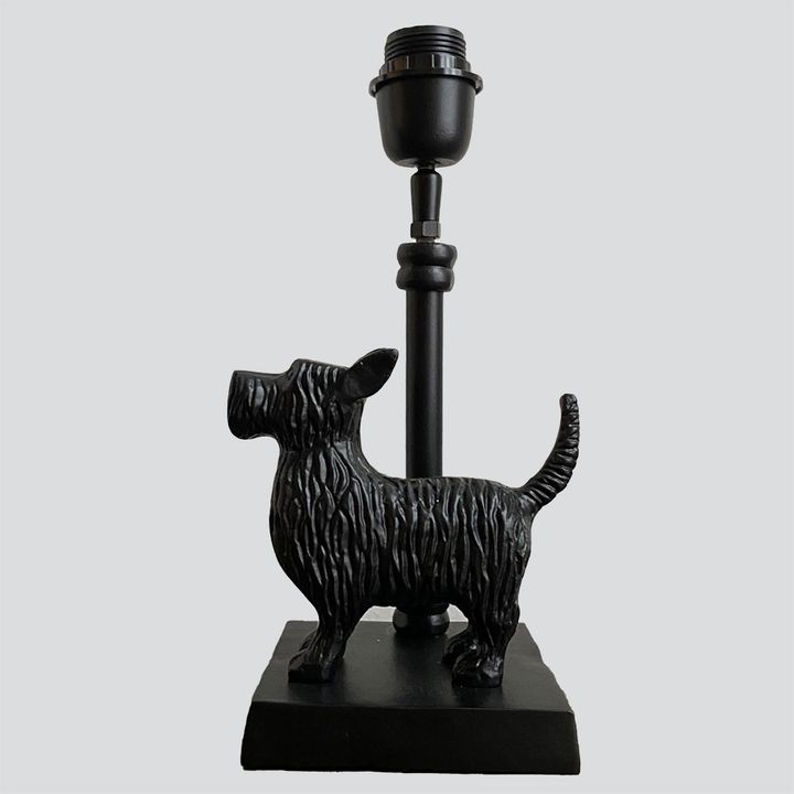 Schnauzer Table Lamp Base only Black