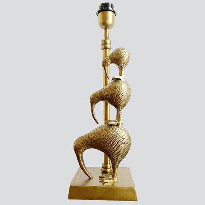 Kiwi Table Lamp Base only Antique Gold