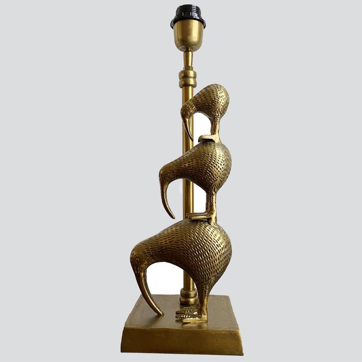 Kiwi Table Lamp Base only Antique Gold