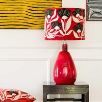 AD Daisy Velvet Drum Shade Rust