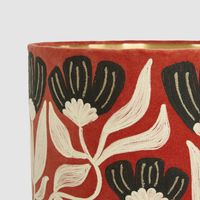 AD Daisy Velvet Drum Shade Rust