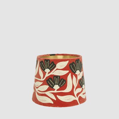 AD Daisy Velvet Tapered Shade Rust