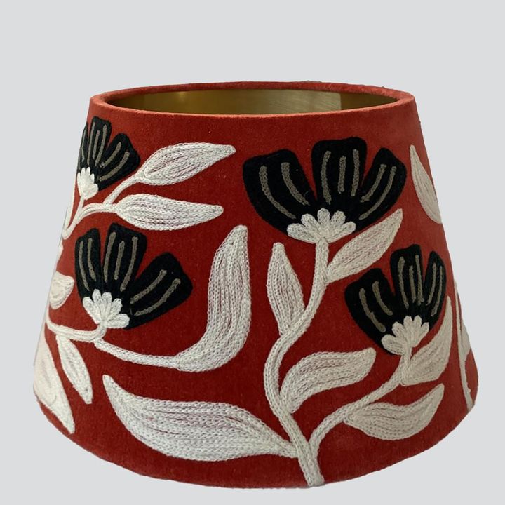 AD Daisy Velvet Tapered Shade Rust