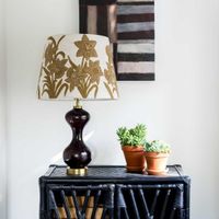 Narcissus Linen Tapered Shade Butternut