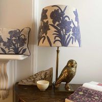 Narcissus Linen Tapered Shade Lavender