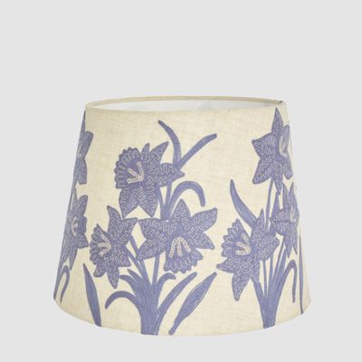 Narcissus Linen Tapered Shade Lavender