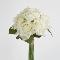 White Rose Bouquet x 8 5 Large 3 Small