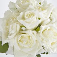 White Rose Bouquet x 8 5 Large 3 Small