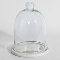 Franche Tall Cloche Marble White