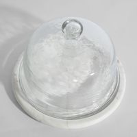 Franche  Wide Cloche Marble White