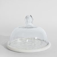 Franche  Small Cloche Marble White