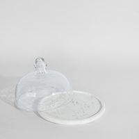 Franche  Small Cloche Marble White