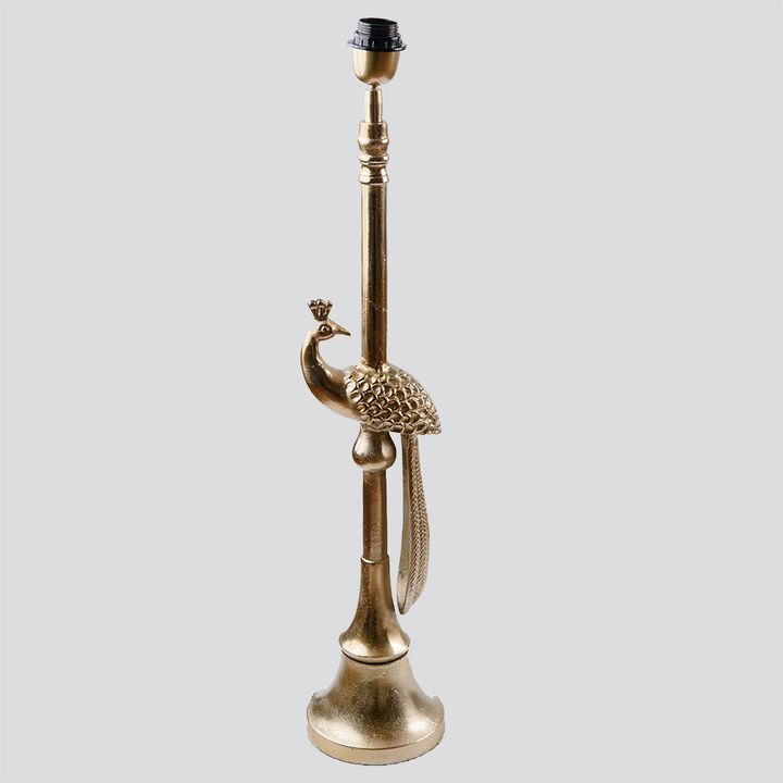 Peacock Table Lamp Base only Bronze