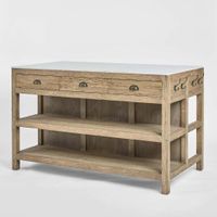 Denver Kitchen Island White