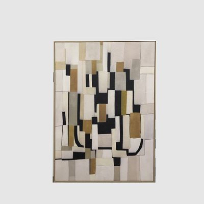 Mosaic Textured Canvas Wall Art 100x140cm