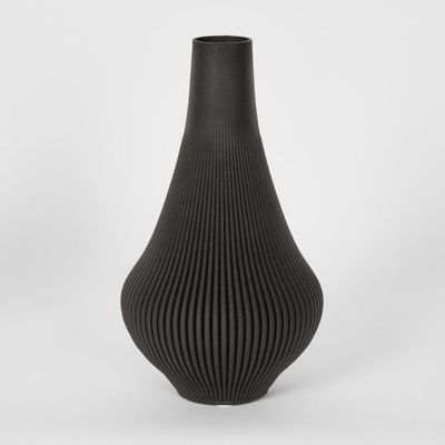 Verne 3D Vase LGE Black